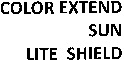 COLOR EXTEND SUN LITE SHIELD