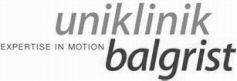 uniklinik balgrist EXPERTISE IN MOTION