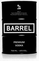 BARREL ONLY THE STRONGEST GAINS THE RIGHT TO GET THE OIL PREMIUM VODKA