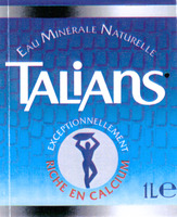 TALIANS EAU MINÉRALE NATURELLE EXCEPTIONNELLEMENT RICHE EN CALCIUM