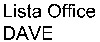 Lista Office DAVE