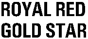 ROYAL RED GOLD STAR GOLD STAR
