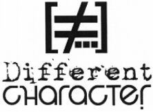 Different character