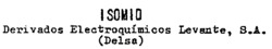 ISOMID Derivados Electroquímicos Levante, S.A. (Delsa)
