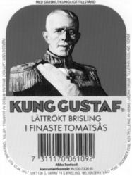 KUNG GUSTAF LÄTTRÖKT BRISLING I FINASTE TOMATSÅS