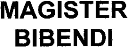 MAGISTER BIBENDI