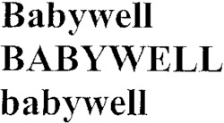 Babywell BABYWELL babywell
