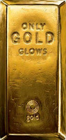ONLY GOLD GLOWS gold