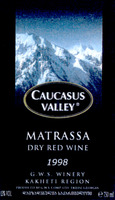 CAUCASUS VALLEY MATRASSA DRY RED WINE 1998