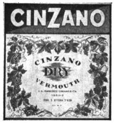 CINZANO DRY VERMOUTH