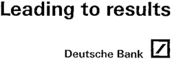 Leading to results Deutsche Bank