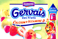 DANONE Gervais aux Fruits CALCIUM + VITAMINE D VITAMINE D