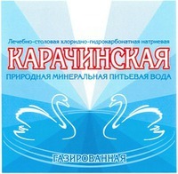 Lechebno-stolovaya khloridno-gidrokarbonatnaya natrievaya KARACHINSKAYA Prirodnaya mineral'naya pit'evaya voda Gazirovanaya