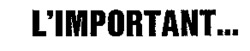 L'IMPORTANT