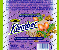 Klember Oblátkové rezy s kávovou náplnou