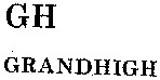 GH GRANDHIGH