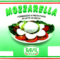 MOZZARELLA FORMAGGIO A PASTA FILATA DI LATTE DI VACCA RAVIL ITALIA