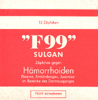 F99 SULGAN Hämorrhoiden