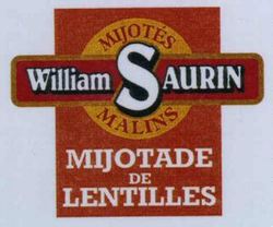 MIJOTÉS MALINS William SAURIN MIJOTADE DE LENTILLES