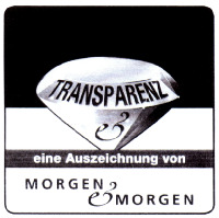 TRANPARENZ eine Auszeichnung von MORGEN & MORGEN