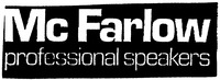 Mc Farlow professional speakers