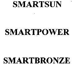 SMARTSUN SMARTPOWER SMARTBRONZE