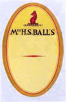 MRS H.S.BALL'S