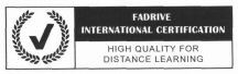 FADRIVE INTERNATIONAL CERTIFICATION HIGH QUALITY FOR DISTANCE LEARNING