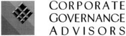 CORPORATE GOVERNANCE ADVISORS
