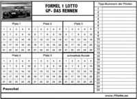 FORMEL 1 LOTTO GP - DAS RENNEN Platz 1 Platz 2 Platz 3 Platz  4 Platz 5 schnellste Runde Pauschal Tipp-Nummern der Piloten www.f1lotto.eu