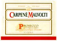 CARPENÈ MALVOLTI PROSECCO DI CONEGLIANO