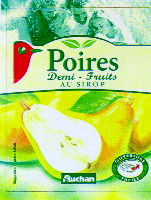 Poires Demi-Fruits AU SIROP Auchan
