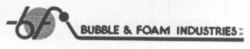 bf BUBBLE & FOAM INDUSTRIES
