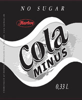 Harboe NO SUGAR cola MINUS