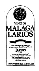VINO DE MALAGA LARIOS