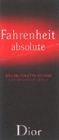 Fahrenheit absolute EAU DE TOILETTE INTENSE Dior
