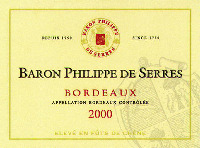BARON PHILIPPE DE SERRES
