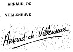 ARNAUD DE VILLENEUVE