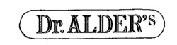 Dr. ALDER'S