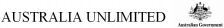 AUSTRALIA UNLIMITED Australian Government
