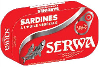 SERWA SARDINES À L'HUILE VÉGÉTALE