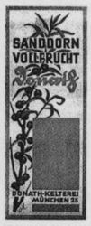 SANDDORN VOLLFRUCHT Donath DONATH-KELTEREI MÜNCHEN 25