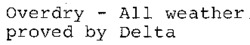 Overdry - All Weather proved by Delta