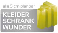 alle 5 cm planbar KLEIDER SCHRANK WUNDER