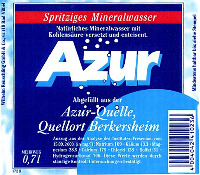Azur Azur-Quelle, Quellort Berkersheim