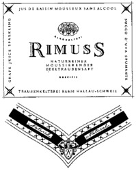 JUS DE RAISIN MOUSSEUX SANS ALCOOL RIMUSS
