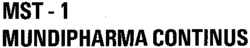 MST - 1 MUNDIPHARMA CONTINUS