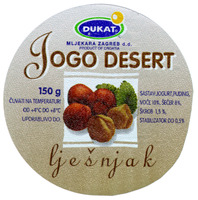 DUKAT MLJEKARA ZAGREB d.d. PRODUCT OF CROATIA JOGO DESERT ljesnjak