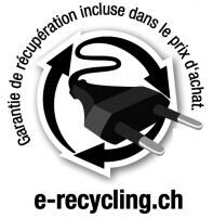 Garantie de récupération incluse dans le prix d'achat. e-recycling.ch