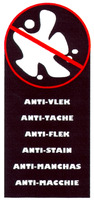 ANTI-VLEK ANTI-TACHE ANTI-FLEK ANTI-STAIN ANTI-MANCHAS ANTI-MACCHIE